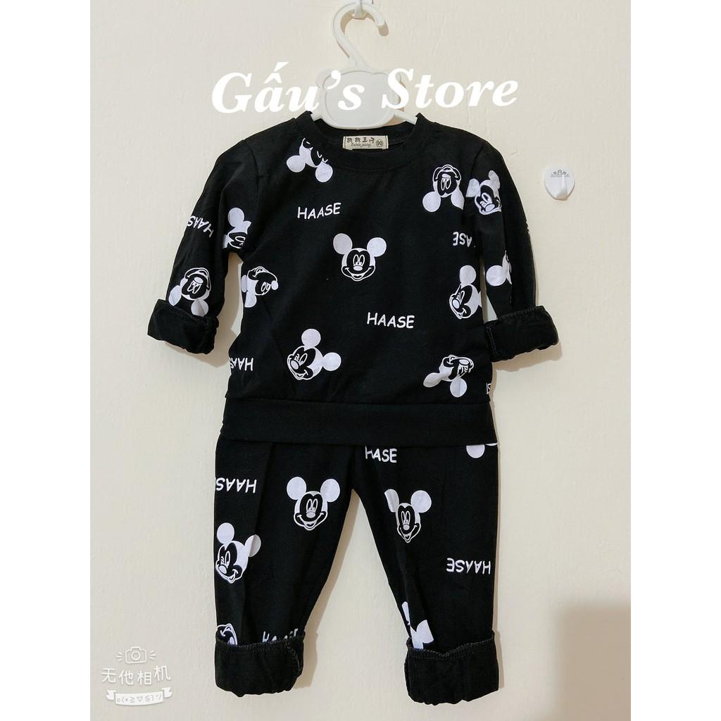 Bộ cotton dài tay mickey