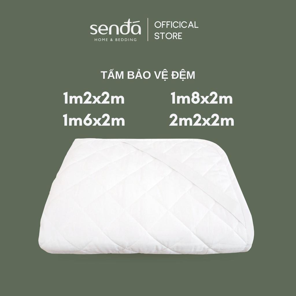 Tấm bảo vệ nệm chống thấm Sen Đá Home Bedding bông Polyester 1m2 1m6 1m8 2m2, tấm lót đệm cao cấp