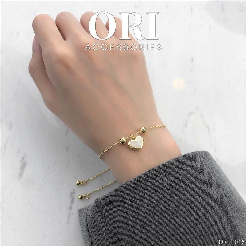 Lắc tay nữ Trái tim đơn giản Bevis xinh xắn đáng yêu ORI ACCESSORIES L016