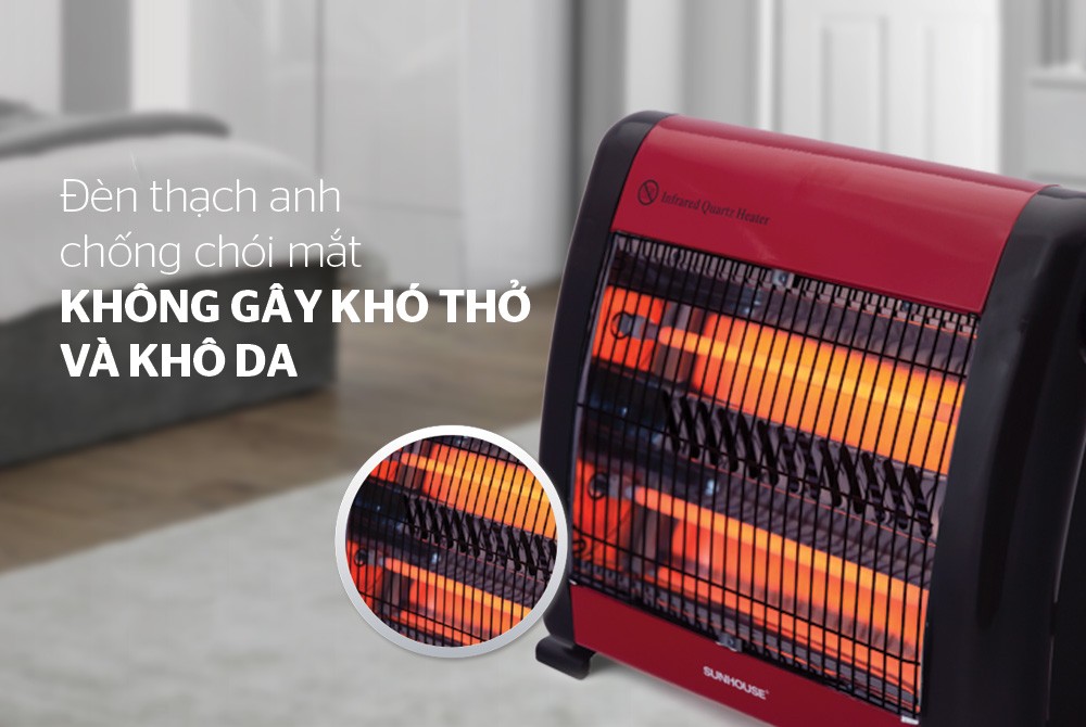 Sưởi Điện Hồng Ngoại SUNHOUSE SHD7013 800W- Hàng chính hãng