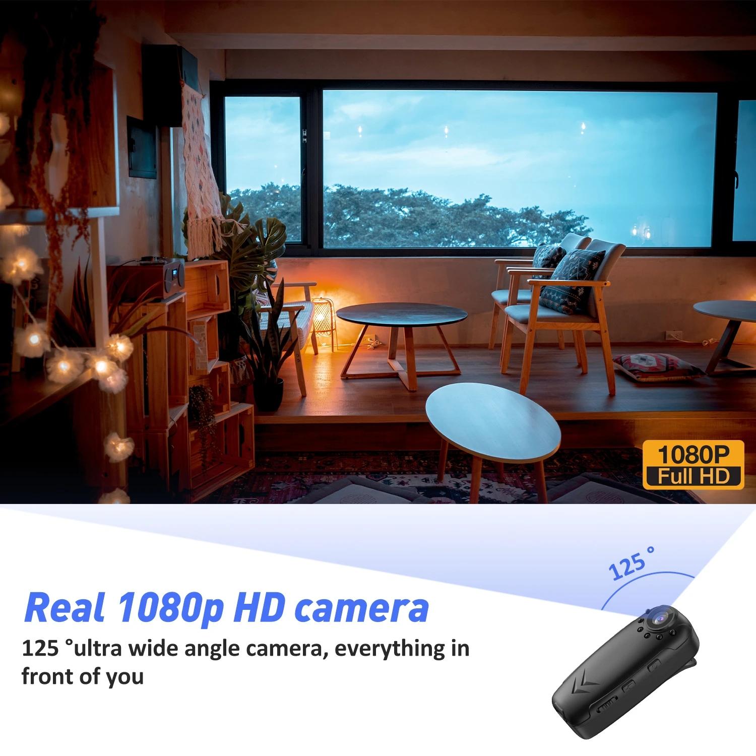 Máy ảnh hành động Mini HD COMBABLE COMBEBABLE CAM 1080P Tầm nhìn ban đêm Video Video Ghi lại Sport DV clip cảnh sát máy quay nhỏ