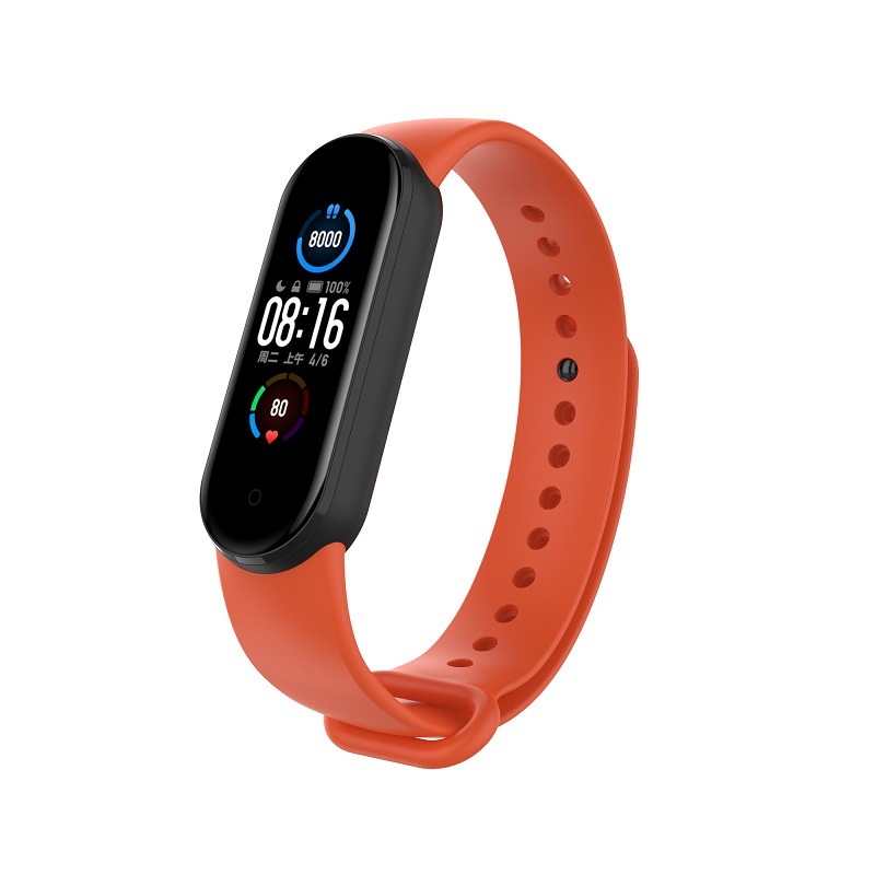 Dây Đeo Thay Thế Cho Vòng Đeo Tay Thông Minh Xiaomi Mi Band 5 Dẻo TPU - 2 màu