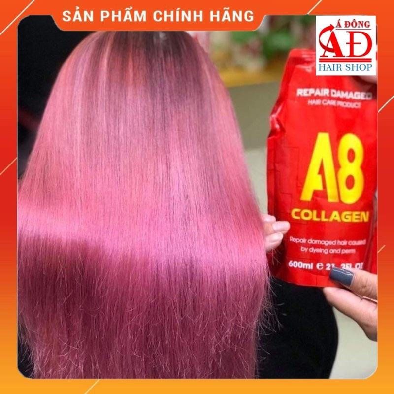 DẦU HẤP Ủ TÓC COLLAGEN A8 SIÊU MƯỢT 600ML
