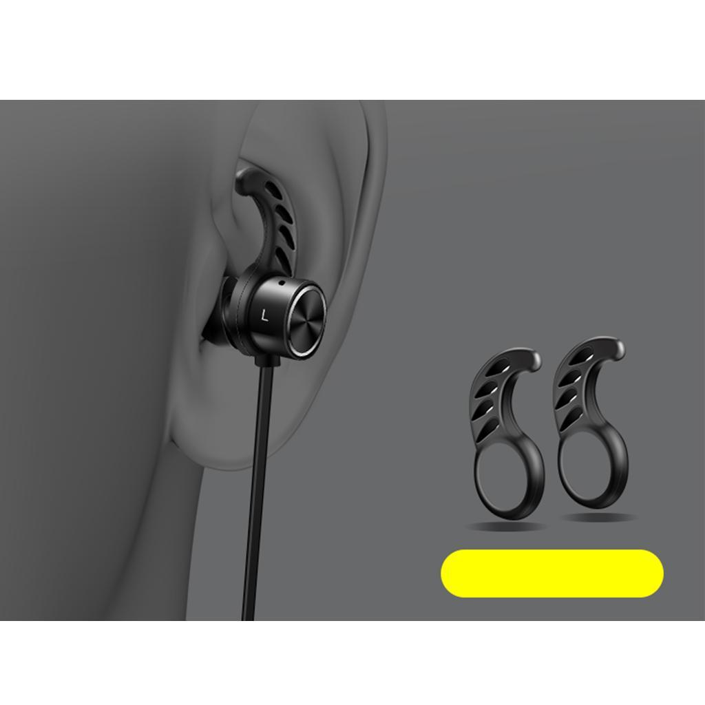 Sports Bluetooth Earphone  Earpiece Wireless Neck-hook Headset black