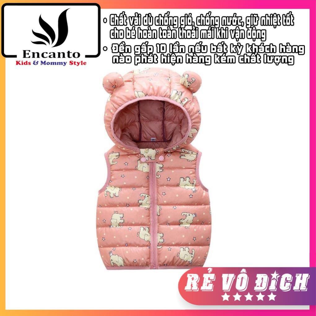 Áo phao gile trẻ em siêu nhẹ hình voi Encanto dành cho bé gái (Size 90-120) (098151)