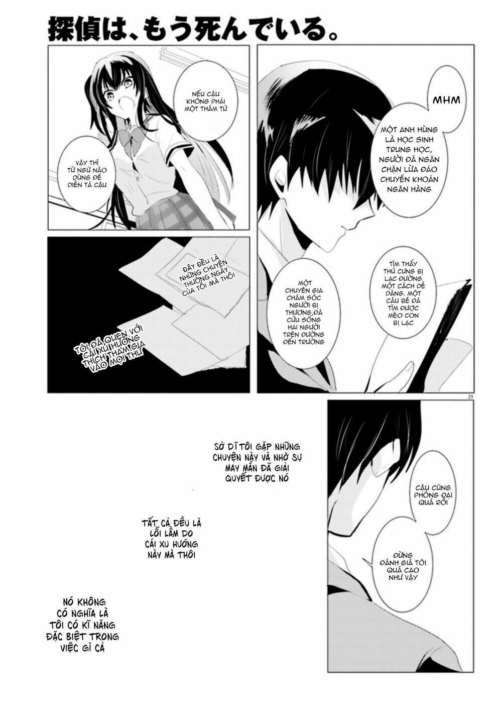 tantei wa mou, shindeiru chapter 1 21