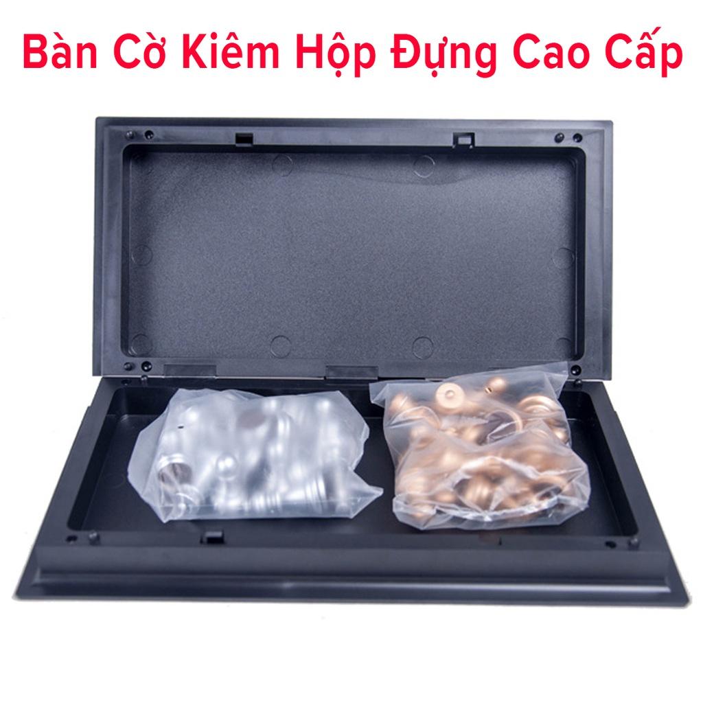 Bộ Cờ Vua Nam Châm Cao Cấp Cỡ To 32cm Theo Tiêu Chuẩn Quốc Tế Phủ Nhũ Vàng Nhũ Bạc Chính Hãng