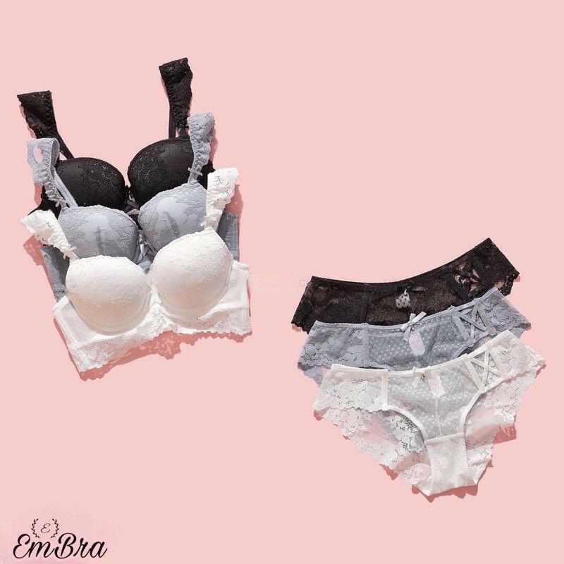 Set bộ áo lót Bra cánh tiên mút xoài siêu nâng đẩy cao cấp