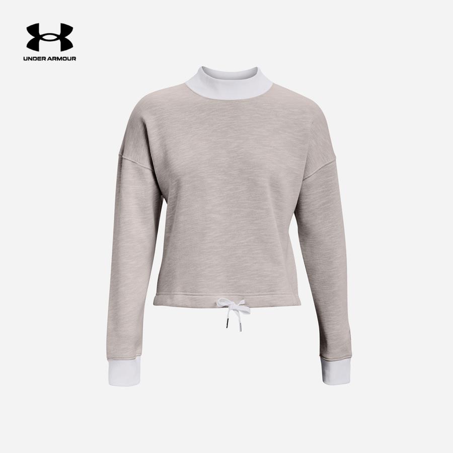 Áo tay dài thể thao nữ Under Armour Essential Script Crew - 1374108-100