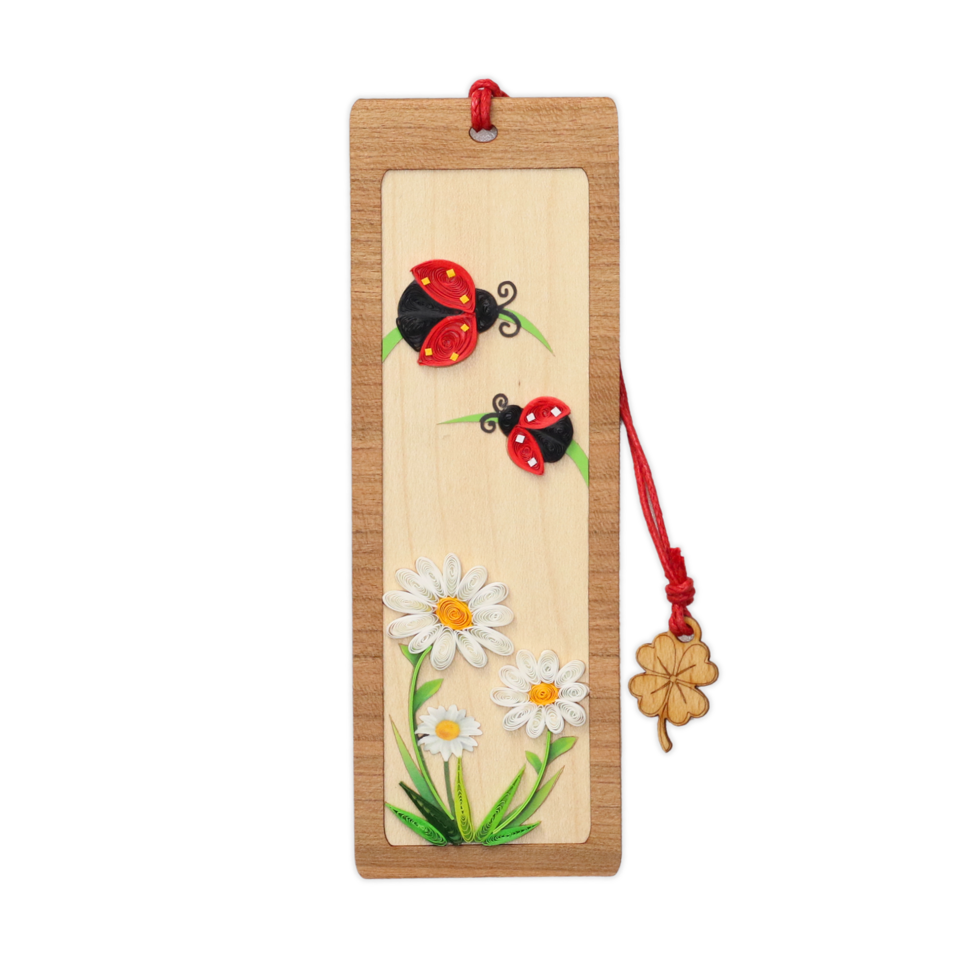 Bookmark Nghệ Thuật Giấy Xoắn - Bọ Rùa Và Hoa Cúc - Little Luck - Animals - Việt Net