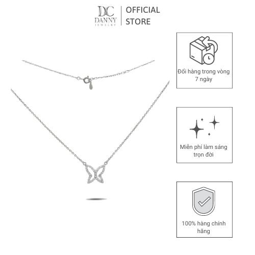 Dây Chuyền Có Mặt Danny Jewelry Bạc 925 Xi Rhodium Hình Bướm DM037
