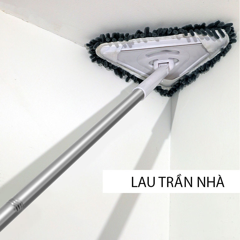 Chổi lau đa năng hình tam giác LA-03 lau cửa kính, tường trần nhà, sàn nhà tiện lợi, nhẹ nhàng, hiệu quả