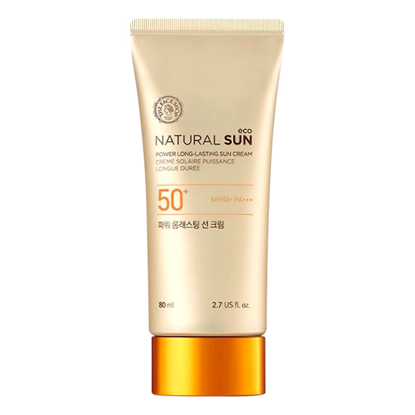 Kem Chống Nắng Đa Năng The Face Shop Natural Sun Eco Power Long Lasting Sun Cream Spf50+ Pa+++ 80ml