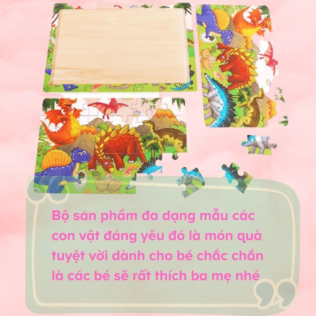 Đồ chơi gỗ thông minh tranh ghép hình gỗ 30 mảnh cho bé trai bé gái sáng tạo giải trí đồ chơi giáo dục