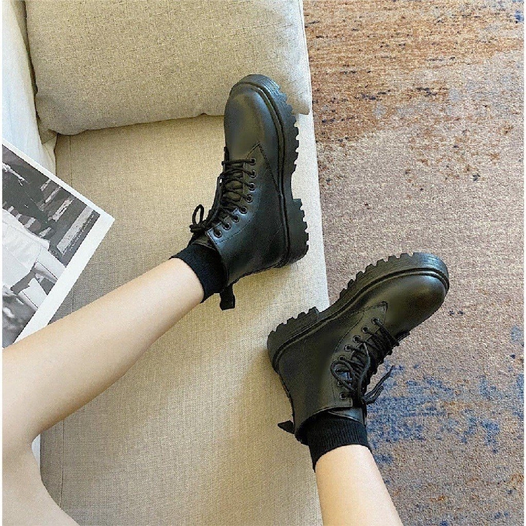 Giày Ulzzang Boots Cổ Cao Đơn Giản Phong Cách Hàn