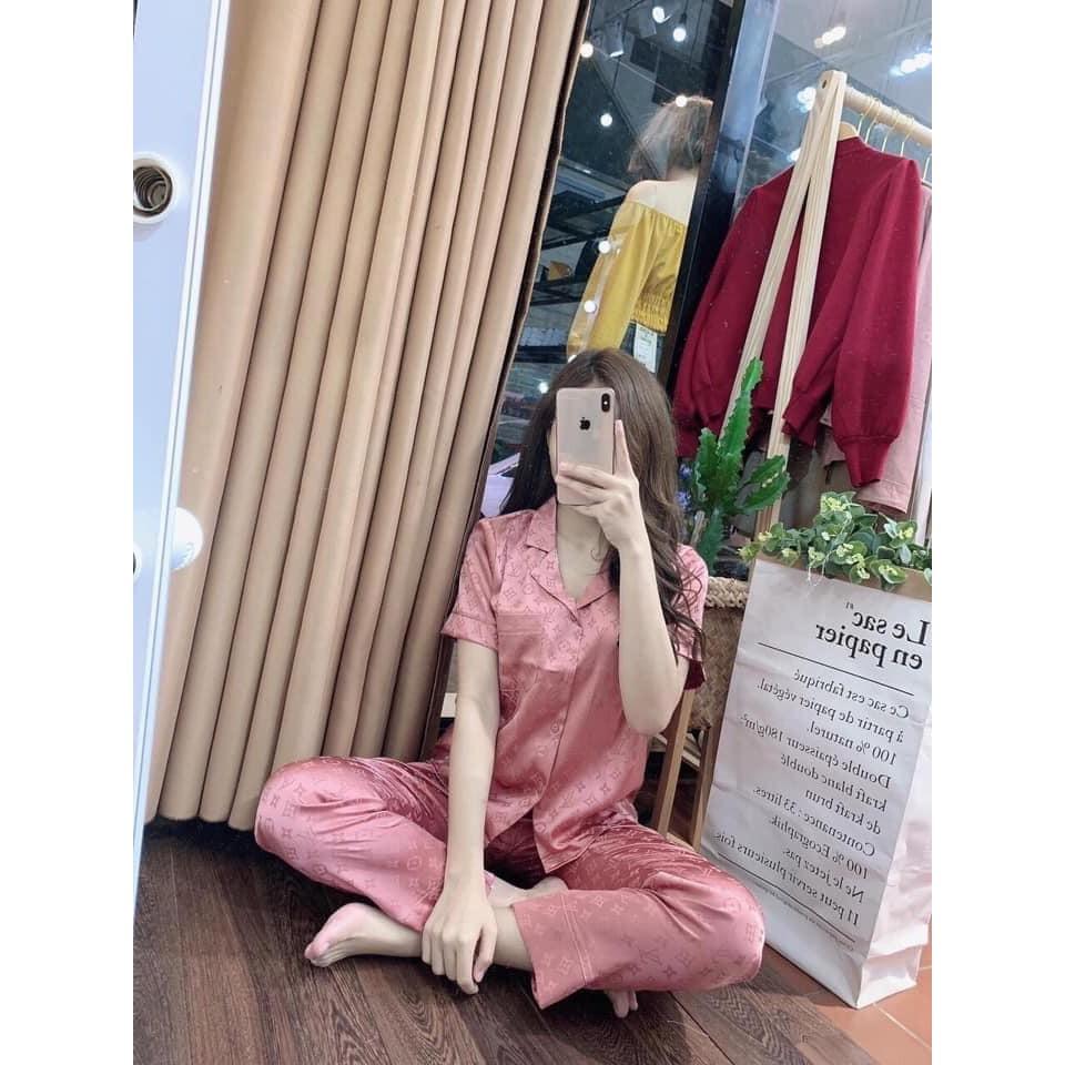 Bộ ngủ pijama lụa gấm cao cấp 