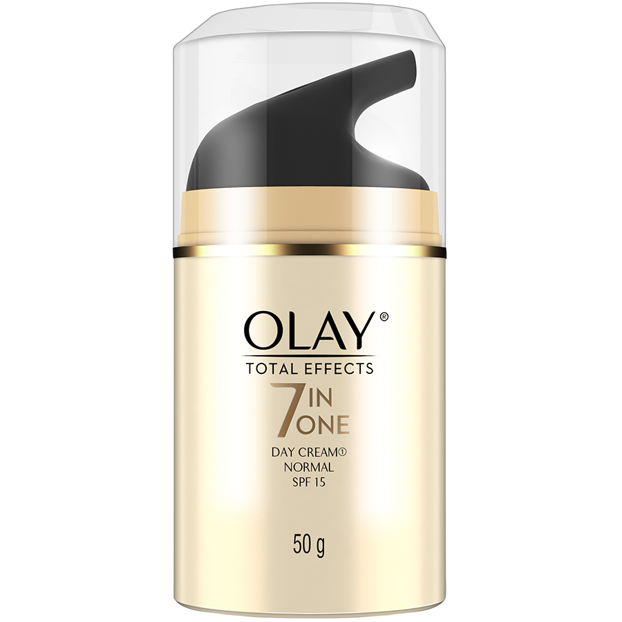 Kem Dưỡng Da Olay Total Effects Normal SPF15 (50g) (Tặng thanh massage đẩy tinh chất từ tính)