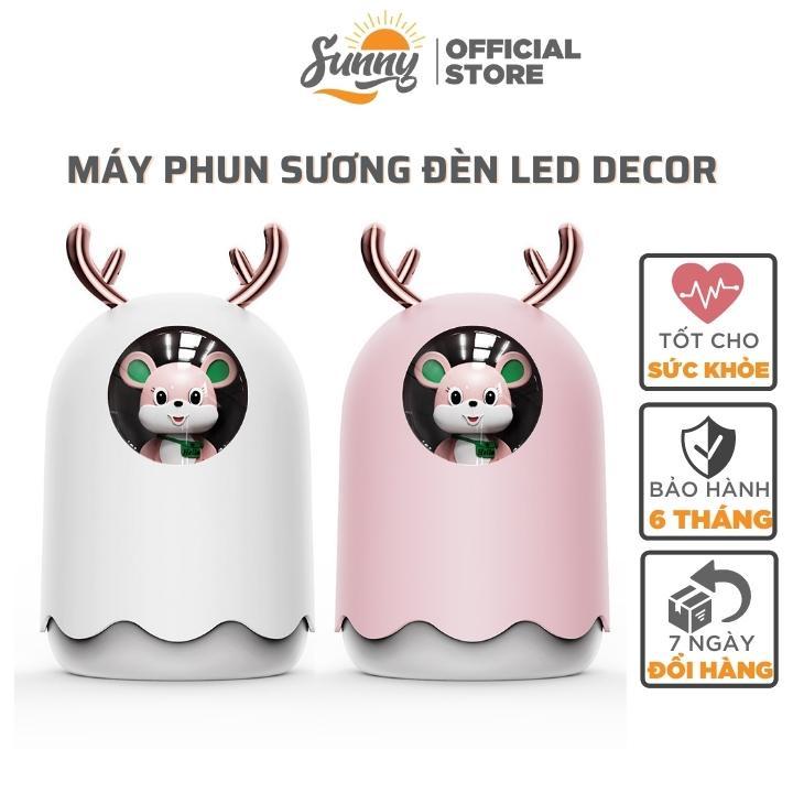 Máy xông tinh dầu, phun sương tạo ẩm hình thỏ dễ thương decor phòng ngủ dung tích 300ml MX7