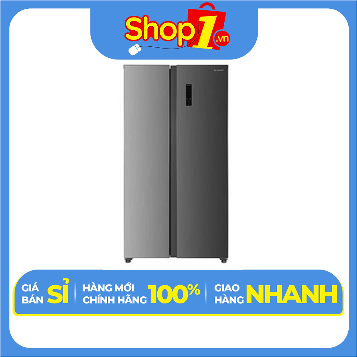 Tủ Lạnh Side By Side Sharp Inverter 442 lít SJ-SBX440V-SL - Hàng Chính Hãng - Chỉ Giao Hà Nội