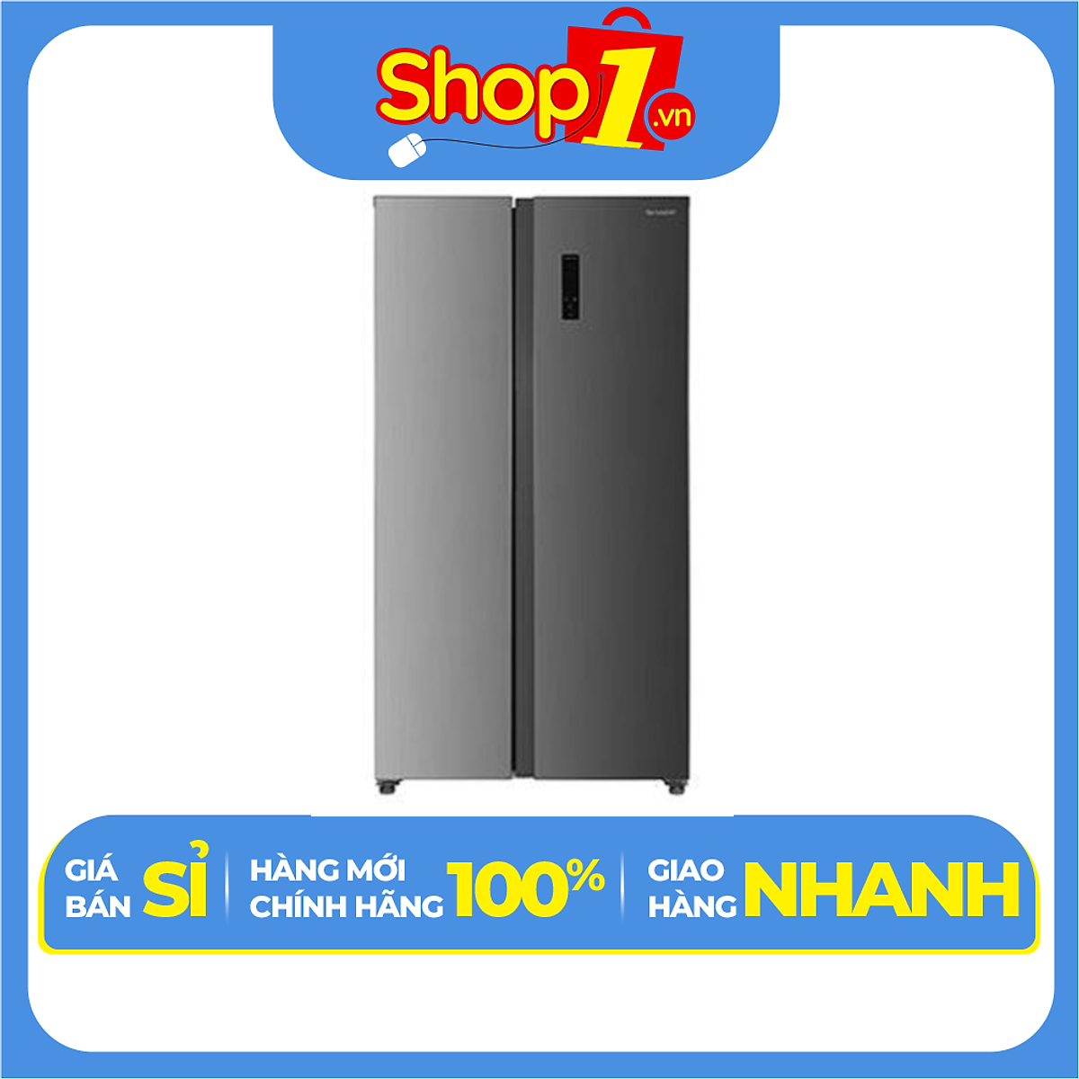 Tủ lạnh Side By Side Sharp Inverter 532 lít SJ-SBX530V-SL - Hàng Chính Hãng - Chỉ Giao Hà Nội
