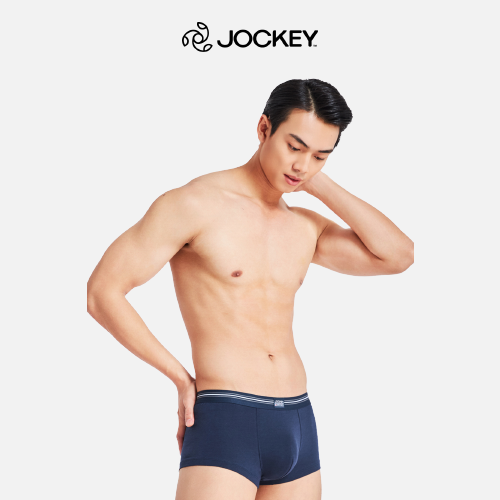 Quần Lót Nam Thun Cotton Jockey Dáng Trunk Boxer Co Giãn Thoải Mái Màu Xanh Đen - J1247_P1