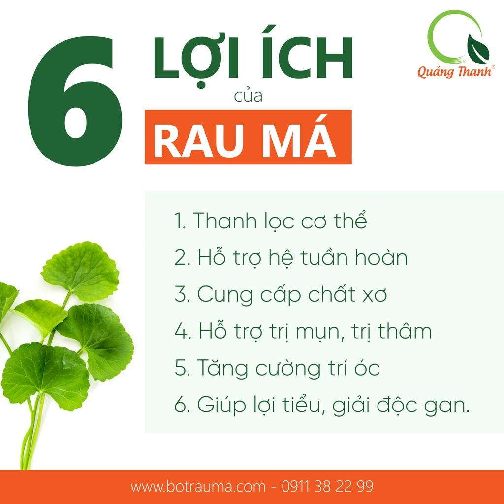 Bột Rau Má Quảng Thanh Nguyên Chất Sấy Lạnh - Thanh nhiệt, mát gan, giảm mụn - Gói 50 gr