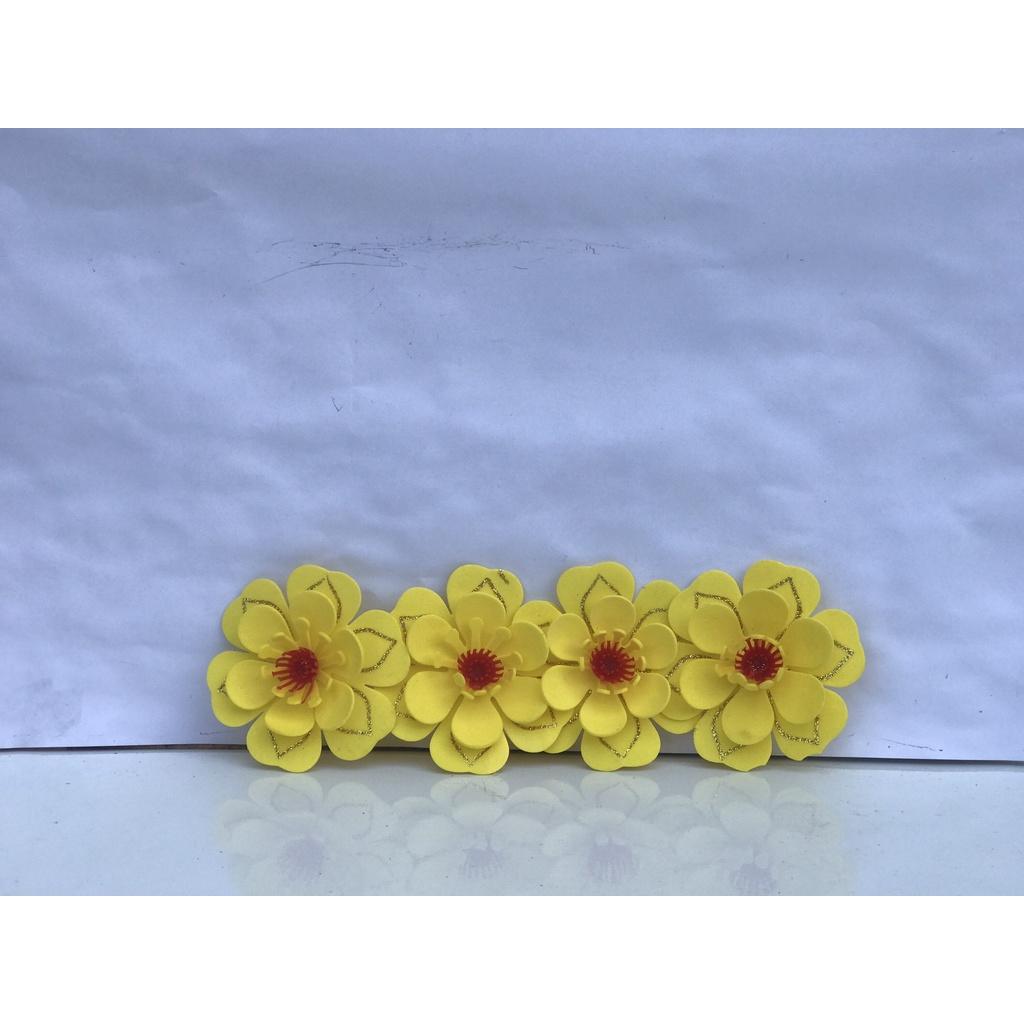 Hình ảnh Sét hoa mai xốp dẻo dán tường - dán kiếng phụ kiện trang trí tết