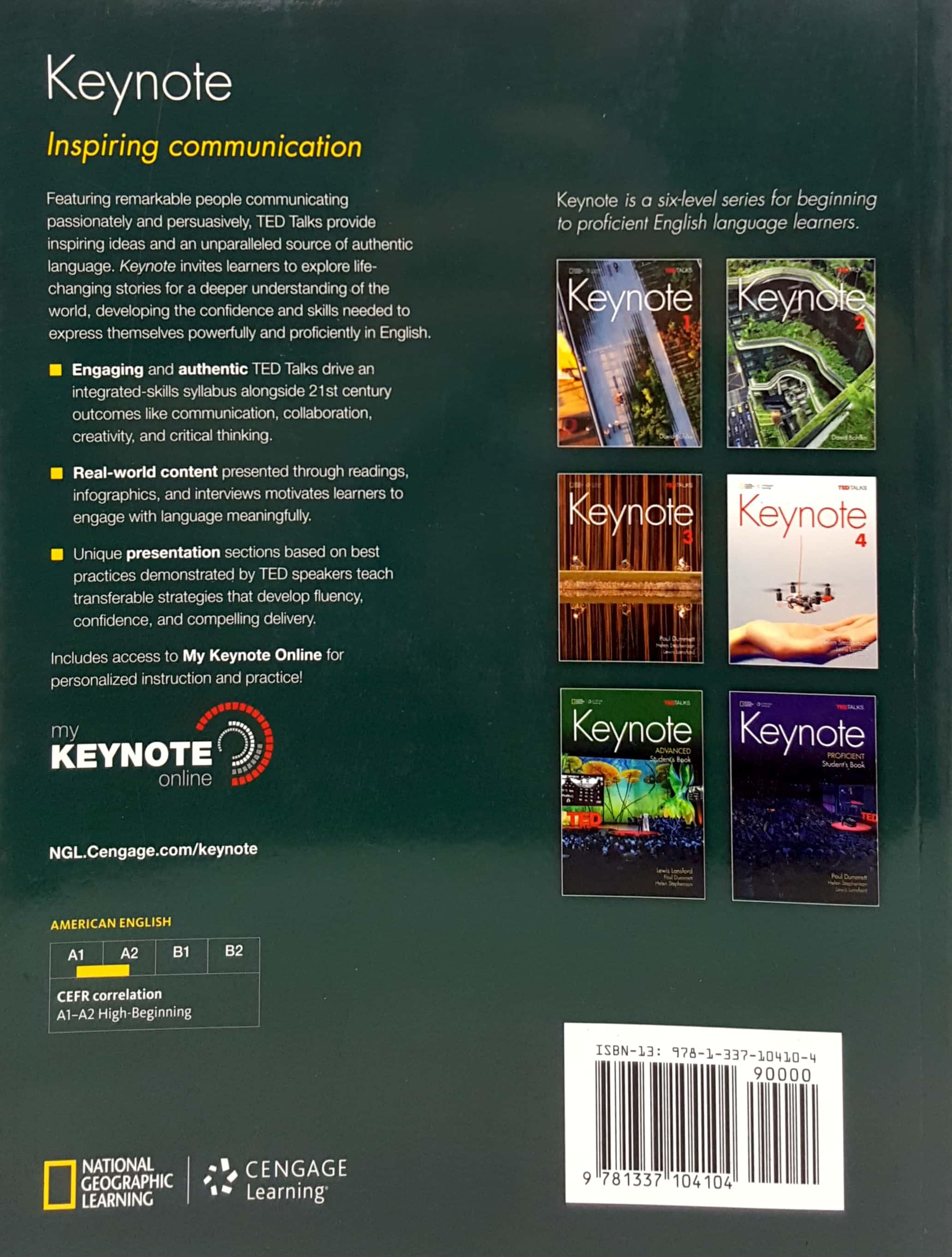 KEYNOTE AME 1 STUDENT BOOK/MYKEYNOTEONLINE STICKER