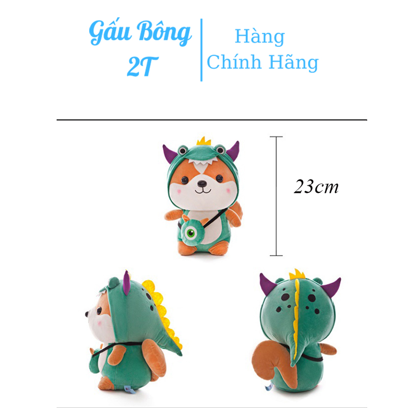 Gấu Bông Sóc Con Cosplay Cute- Gấu Bông 2T-Thú Bông Chibi Với Vải Nhung Co Giãn Lót Bông Gòn Cao Cấp