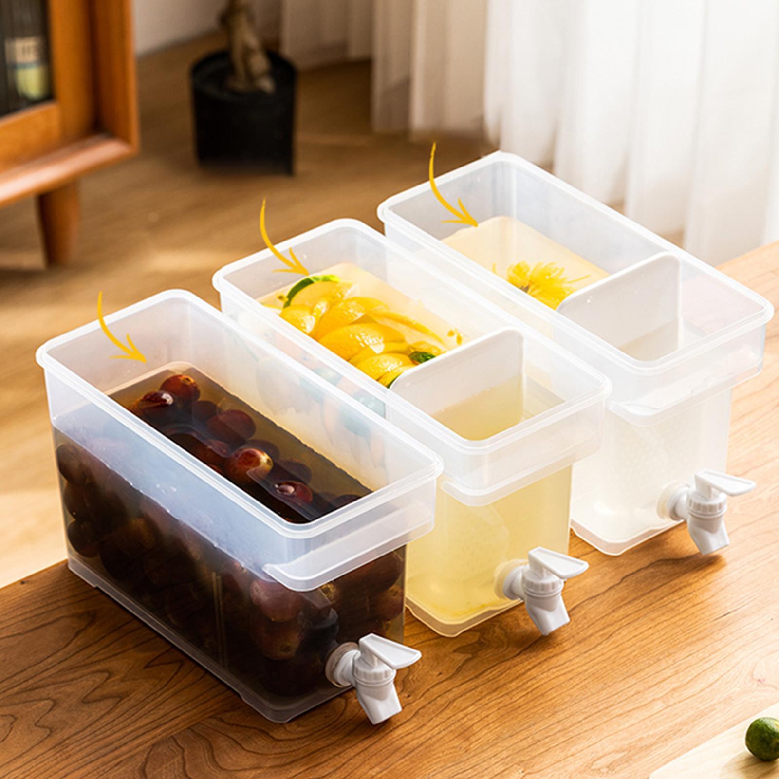 2x 3.5L Drinks Tank Lemonade Juice Jugs Water Container Summer Kitchen