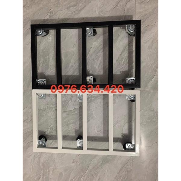 Đế chậu hoa cây cảnh bằng sắt sơn tĩnh điện có bánh xe di chuyển dễ dàng