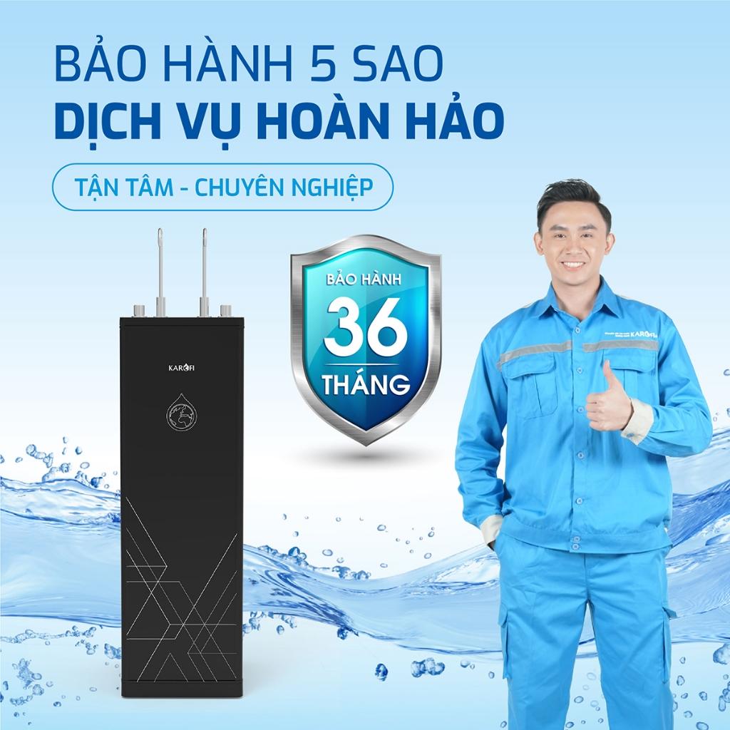 [TẶNG BỘ LÕI] Máy lọc nước NÓNG NGUỘI 10 lõi Smax Karofi KAH-D10 - RO Mỹ - Miễn phí giao lắp - Hàng Chính Hãng