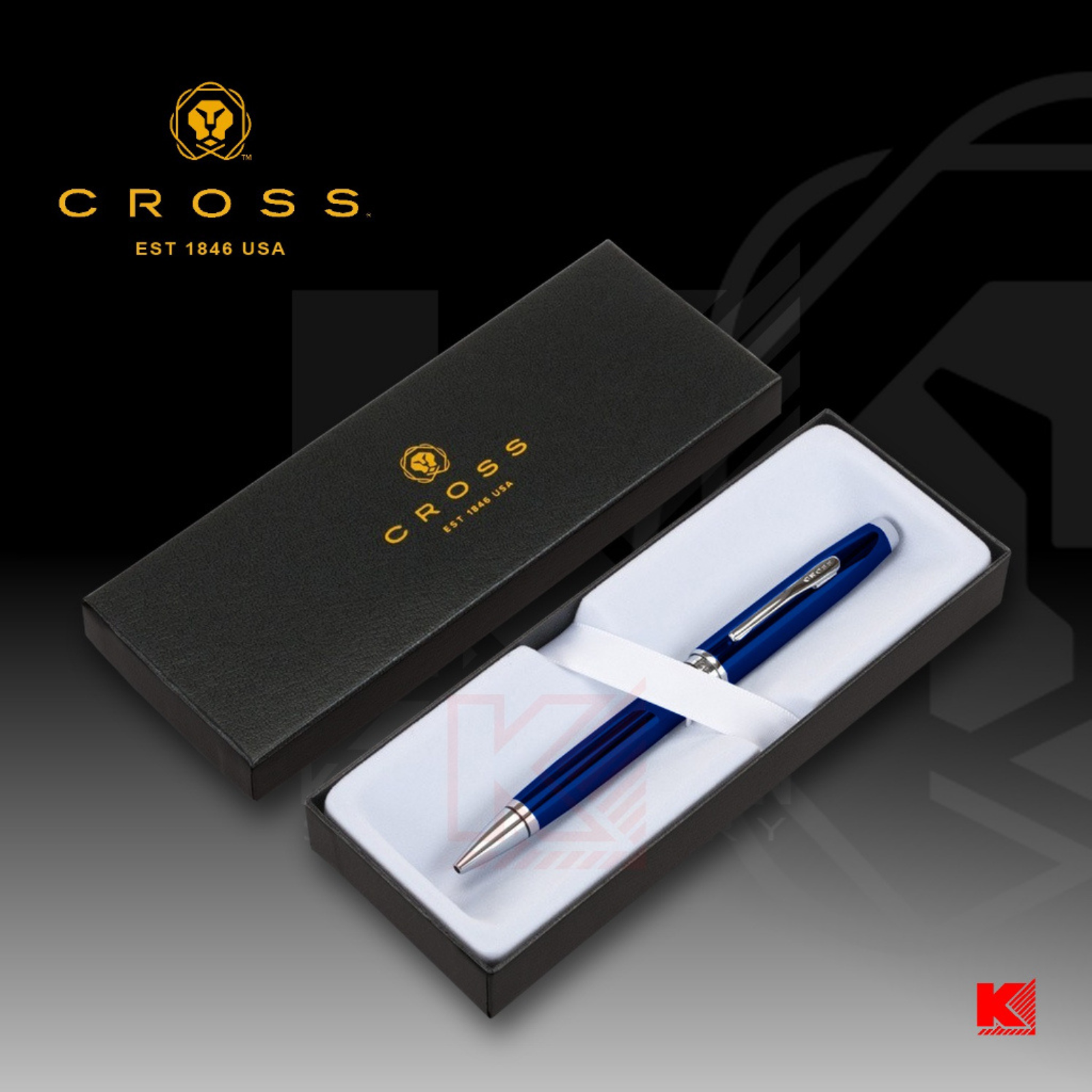 Bút ký bi khô Cross Conventry AT0662-9 sơn mài màu xanh dương cao cấp