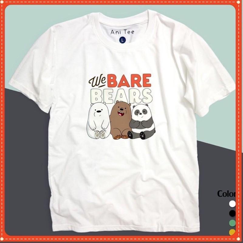 Áo Thun We Bare Bears Unisex