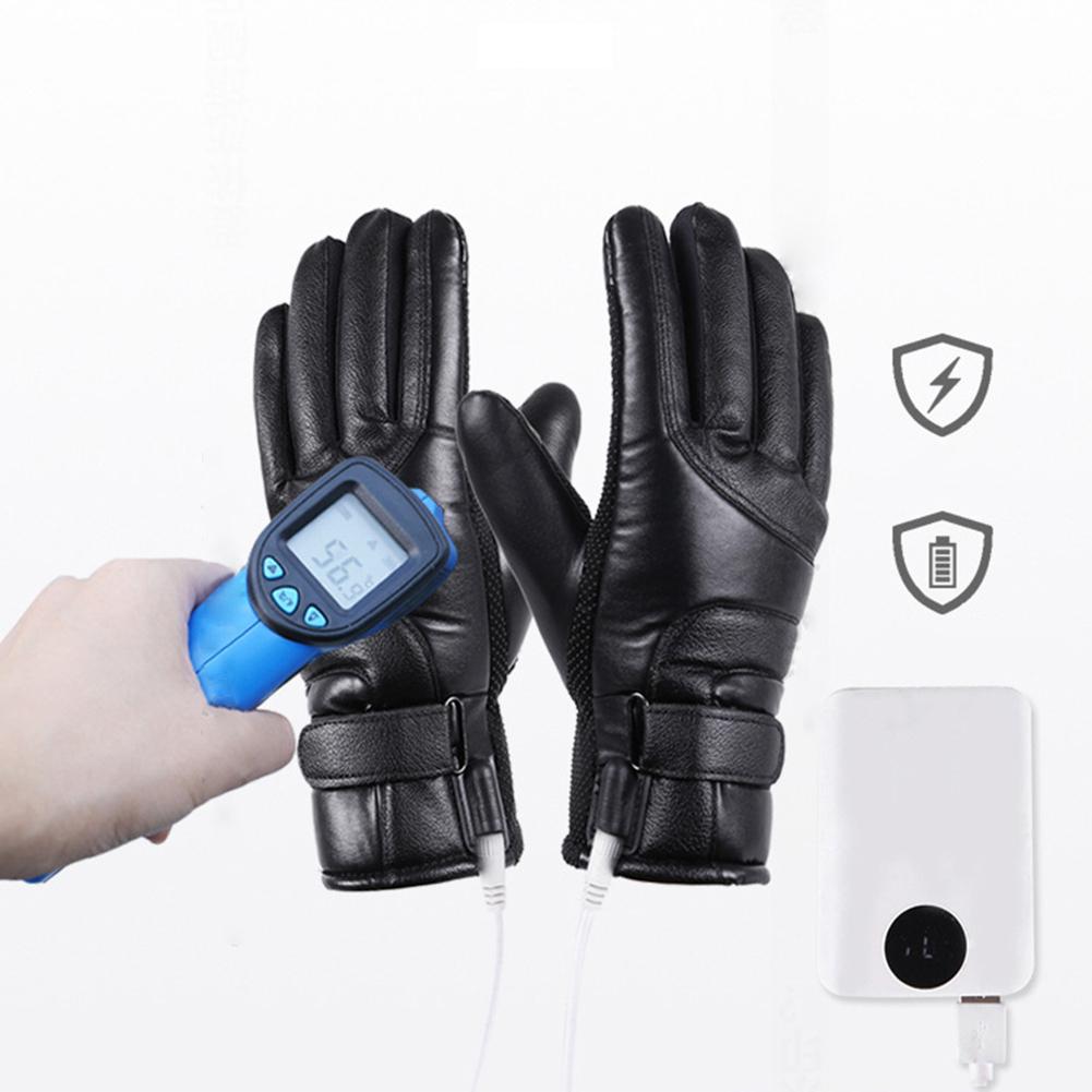 Xe Máy Điện Làm Nóng Găng Tay Chống Gió Cho Đi Xe Đạp Trượt Tuyết Mùa Đông Ấm Làm Nóng Găng Tay Dùng Nguồn USB Cho Nam Nữ Thể Thao Trượt Tuyết