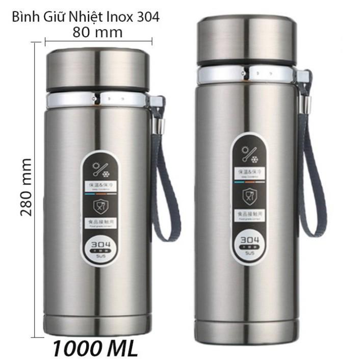 Bình Giữ Nhiệt Inox 304 Loại 1000 ML Cao Cấp ,Cam Kết Giữ Nhiệt Đến 24h