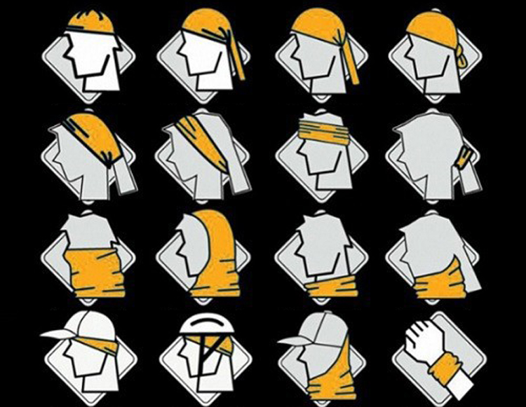 Combo Khăn Đa Năng  + Găng Tay Chiến Thuật Hở Ngón