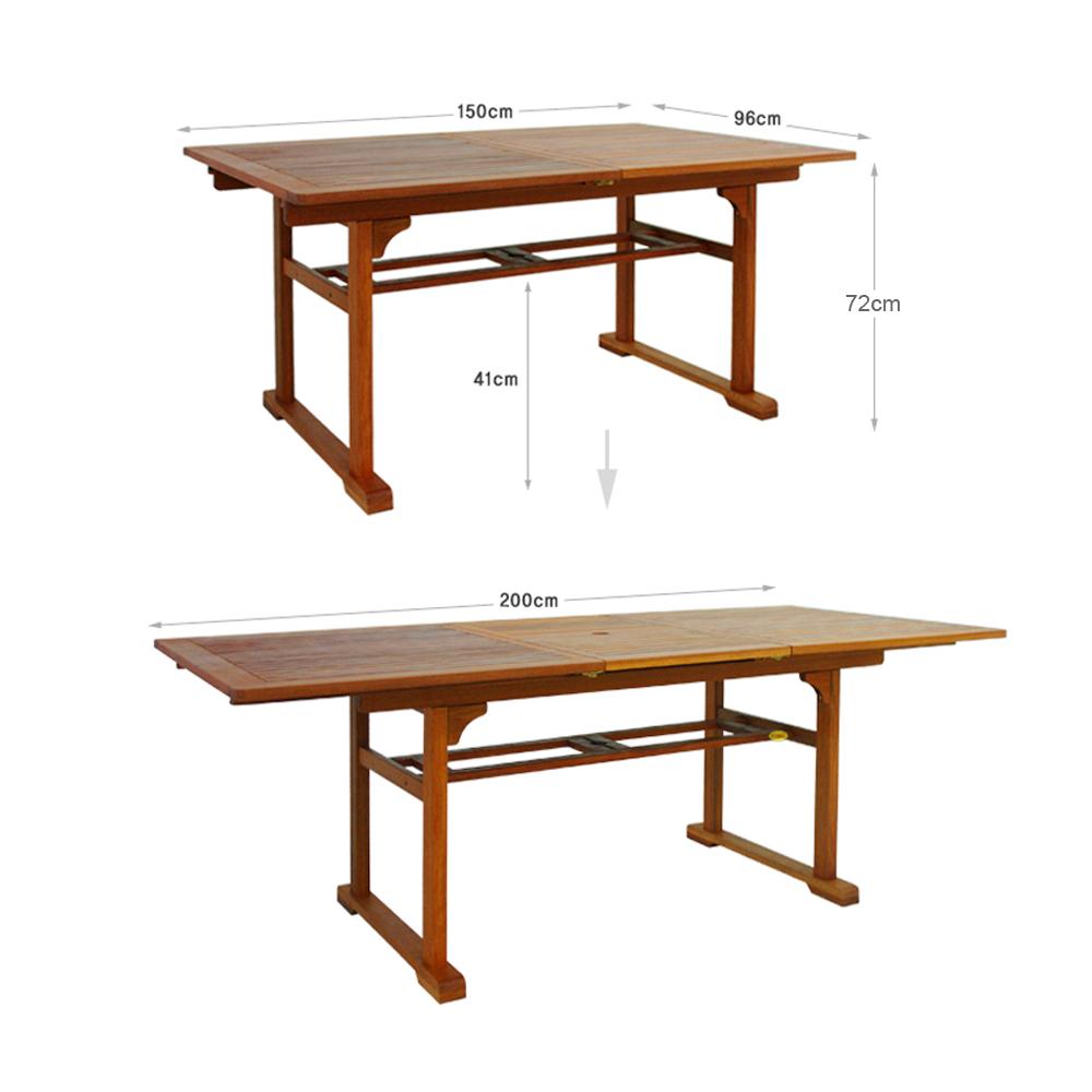 Bàn Xếp Mở Rộng Karang IBIE NT3027 (150 x 98 x 72 cm)
