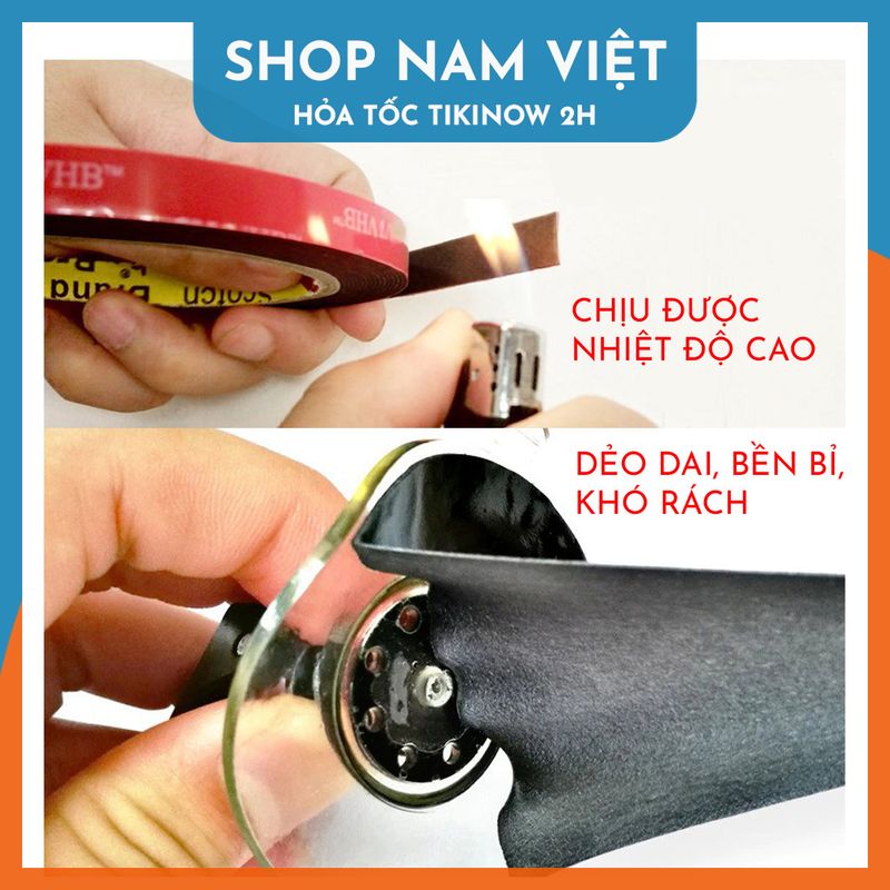 Băng Keo Xốp Đen 2 Mặt Cường Lực VHB 5952 Siêu Dính, Độ Bền Lâu Dài