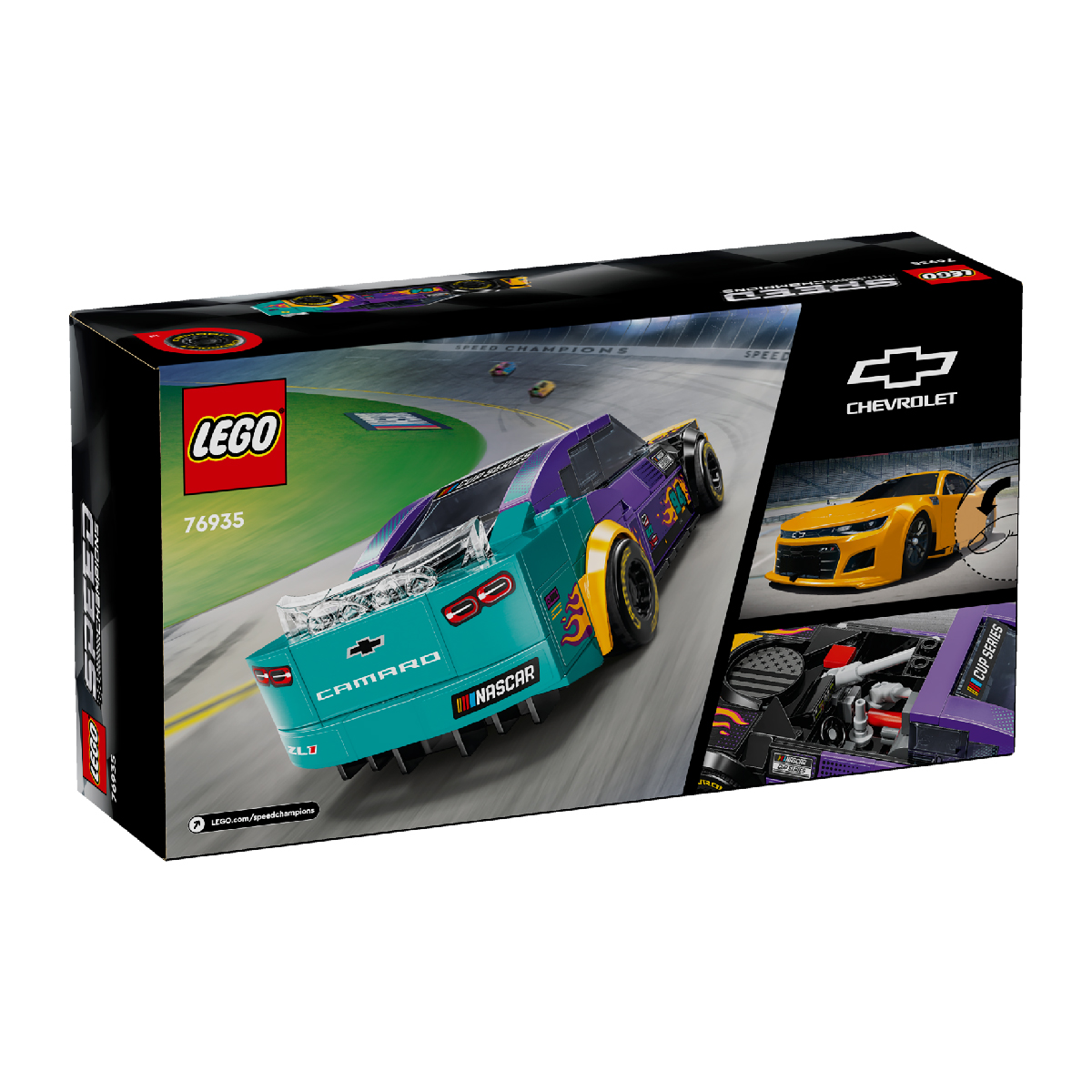 LEGO SPEED CHAMPIONS 76935 Đồ Chơi Lắp Ráp Siêu Xe NASCAR Next Gen Chevrolet Camaro ZL1 (328 Chi Tiết)