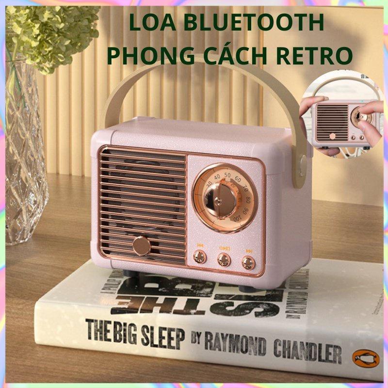 Loa Bluetooth Không Dây Phong Cách Retro, Nhỏ Gọn, Decor Phòng, Âm Thanh Sống Động