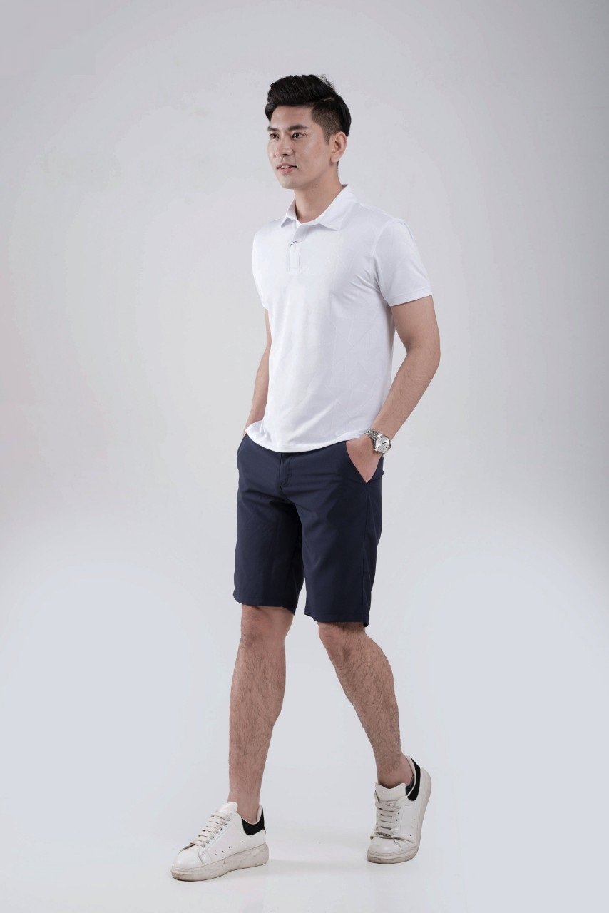 Áo Polo namDAZIO trắng vải Coolmax siêu thoáng mát, mềm mịn, trẻ trung - T03