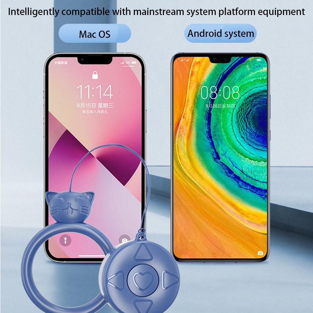 Trang Turner trang tương thích Bluetooth Tiktok Fingerertip điều khiển điều khiển từ xa có thể sạc lại máy ảnh selfie từ xa GT66 Turner trang Bluetooth