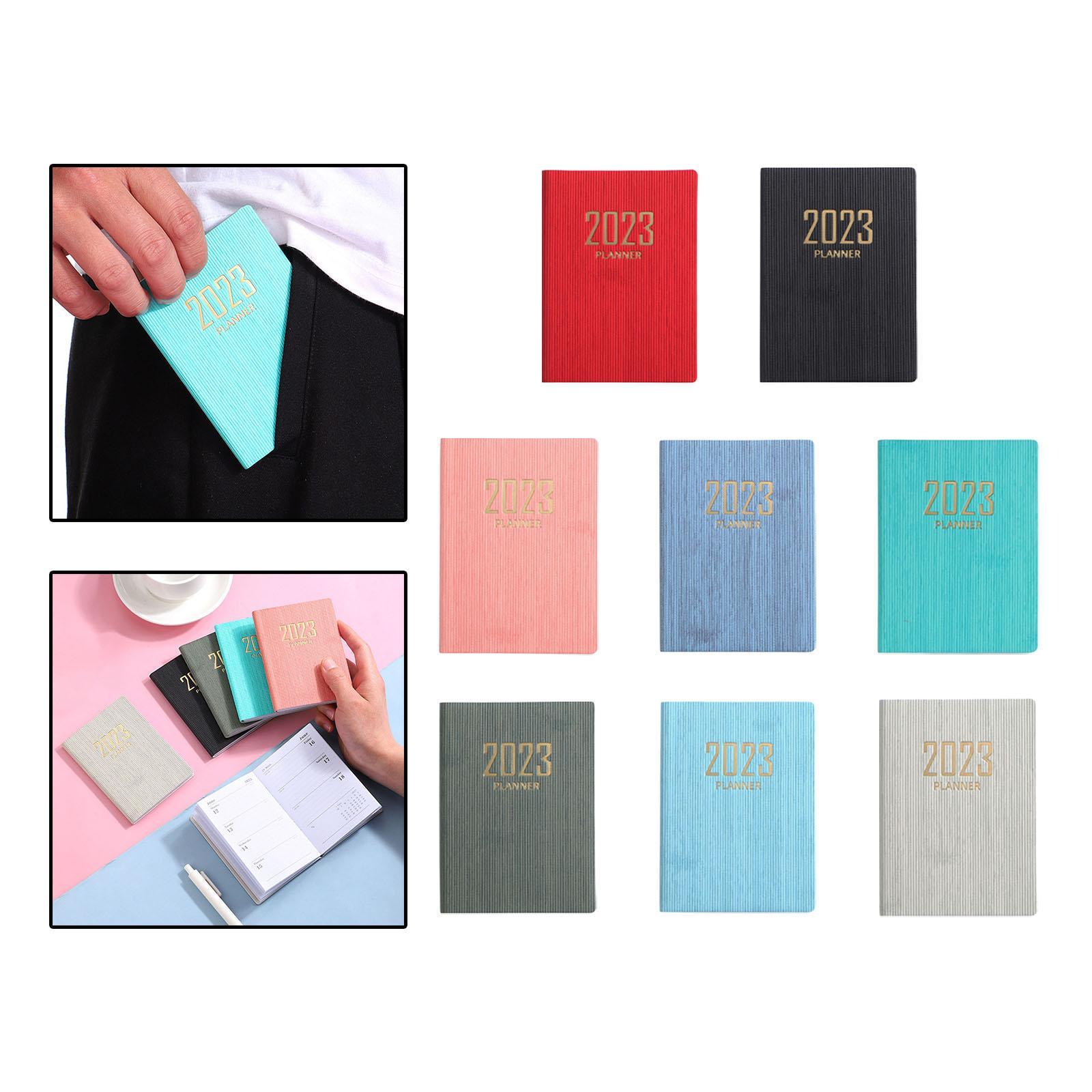 A7 Planning Notebook, 2023 Monthly Weekly Planner, Writing Pad Appointment Calendar Notepad Journal Notebook for Family  Supplies