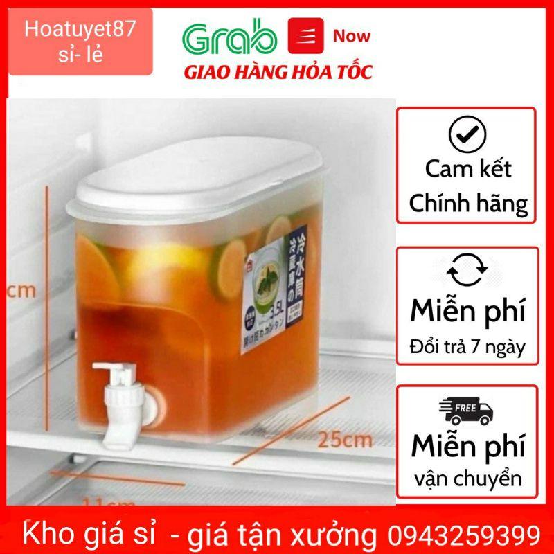 bình đựng nước để tủ lạnh 3,5l có vòi siêu tiện lợi