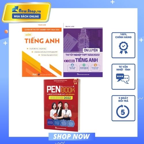 COMBO LUYỆN THI MÔN TIẾNG ANH 2022 (BỘ 3 CUỐN)