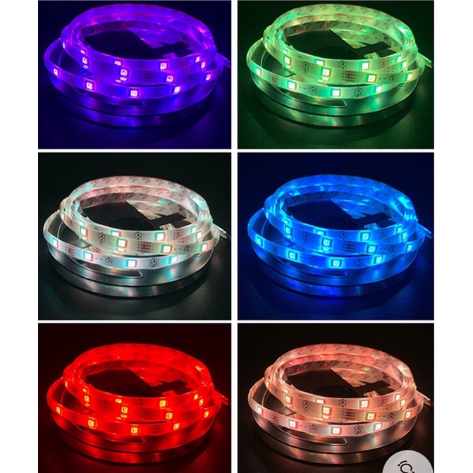 Cuộn dây đèn Led 5050 RGB 16 triệu màu điều khiển qua APP, nhấp nháy theo nhạc quẩy Tiktok