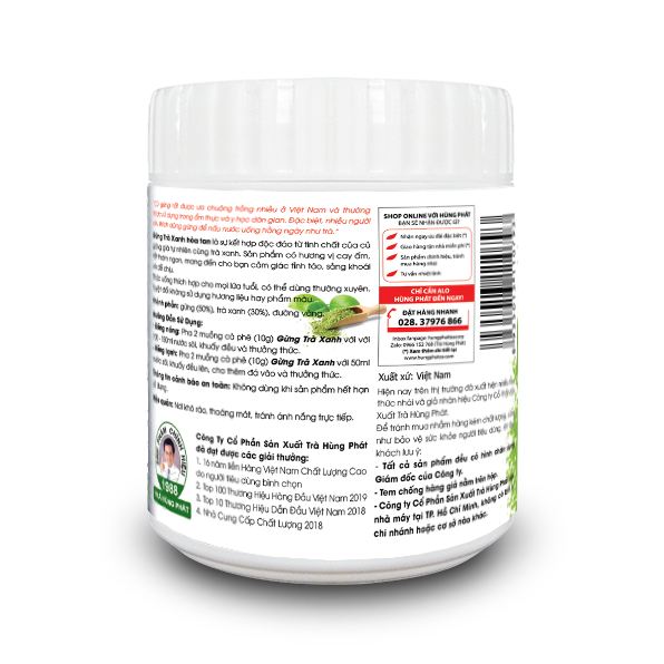 Gừng Trà Xanh Hòa Tan - Instant Green Tea Ginger