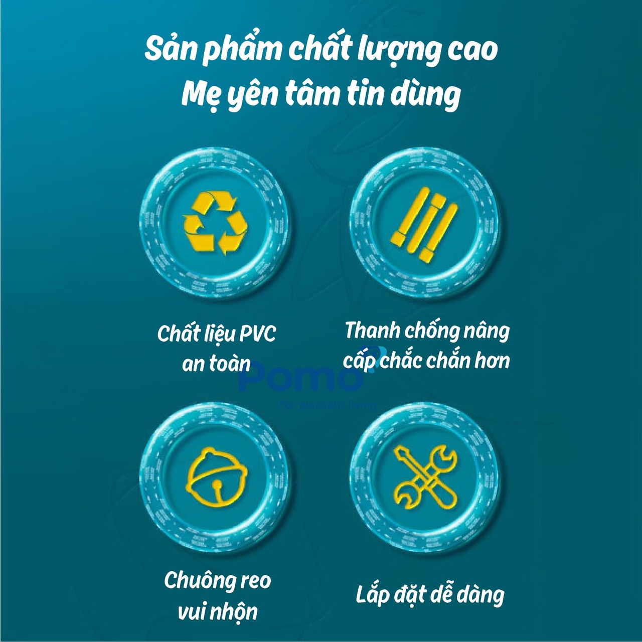 Bể bơi thành cao cho bé