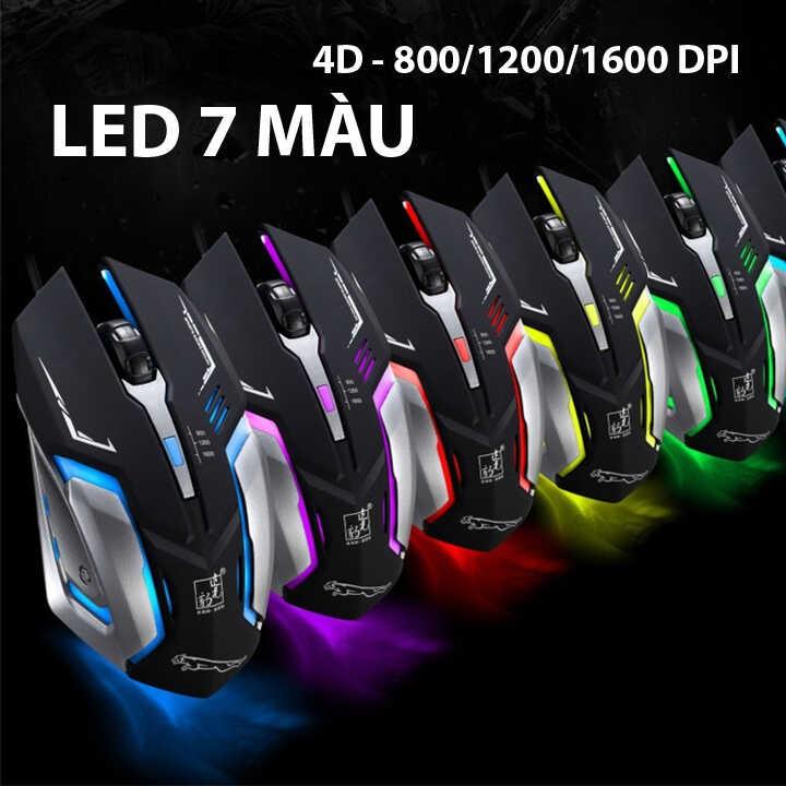 Chuột K1 Led 7 Màu Chuyên Game